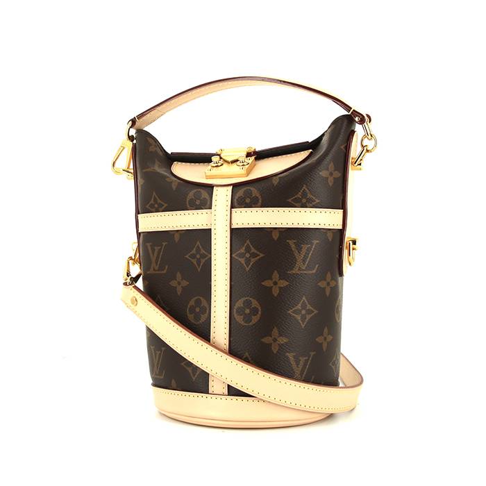 Louis Vuitton Shoulder Bag in Monogram Canvas and Natural Leather