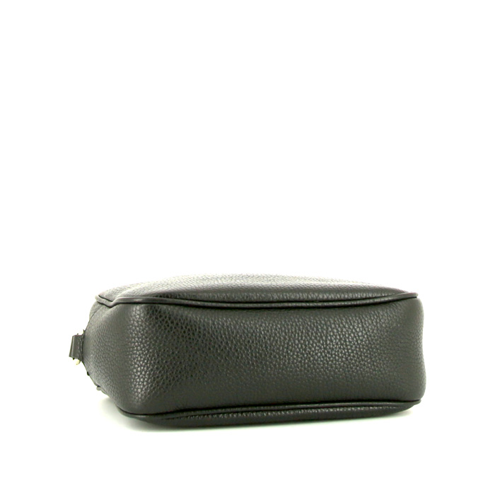 Borsa a tracolla Gucci Soho Disco in pelle martellata nera - Detail D4