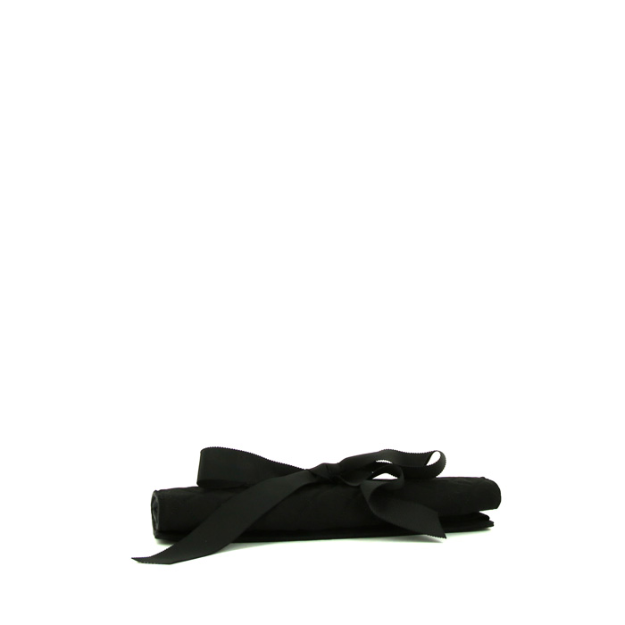 Chanel   pouch  in black quilted canvas - Detail D4