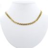 Vintage necklace in yellow gold and diamonds - 360 thumbnail