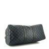 Louis Vuitton Keepall 45 weekend bag in blue Cobalt damier canvas and black leather - Detail D5 thumbnail