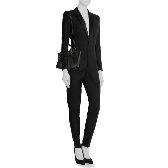 Celine Big Bag handbag in black leather - Detail D2