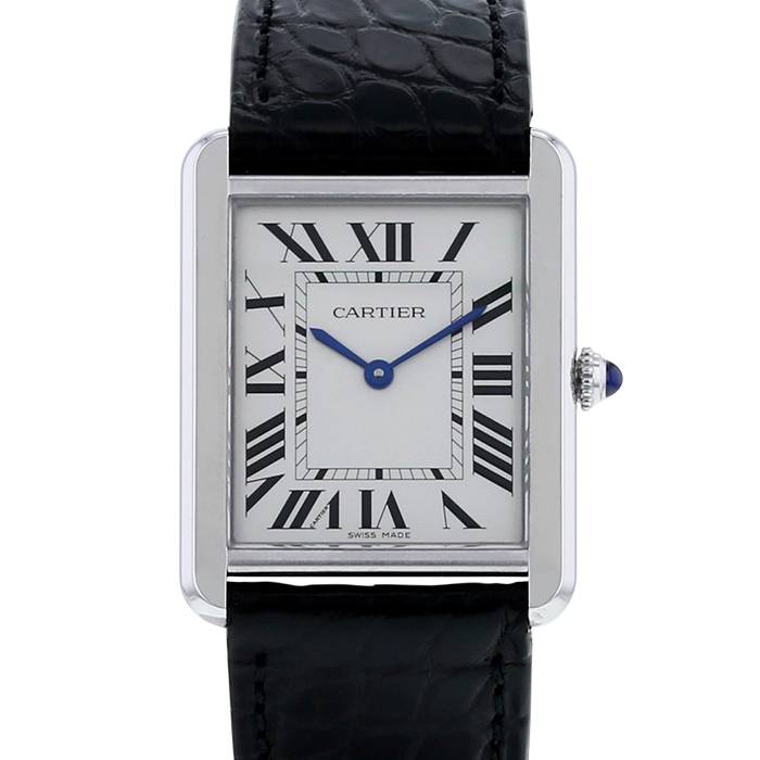 Cartier Tank Solo watch in stainless steel Ref:  3169 Circa  2016 - 00pp