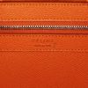 Celine Cabas shopping bag in orange and pink grained leather - Detail D4 thumbnail