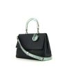 Dior Be Dior large model handbag in navy blue leather and blue glittering leather - 00pp thumbnail