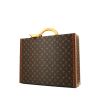 Borsa portadocumenti Louis Vuitton President in tela monogram marrone e pelle naturale - 00pp thumbnail