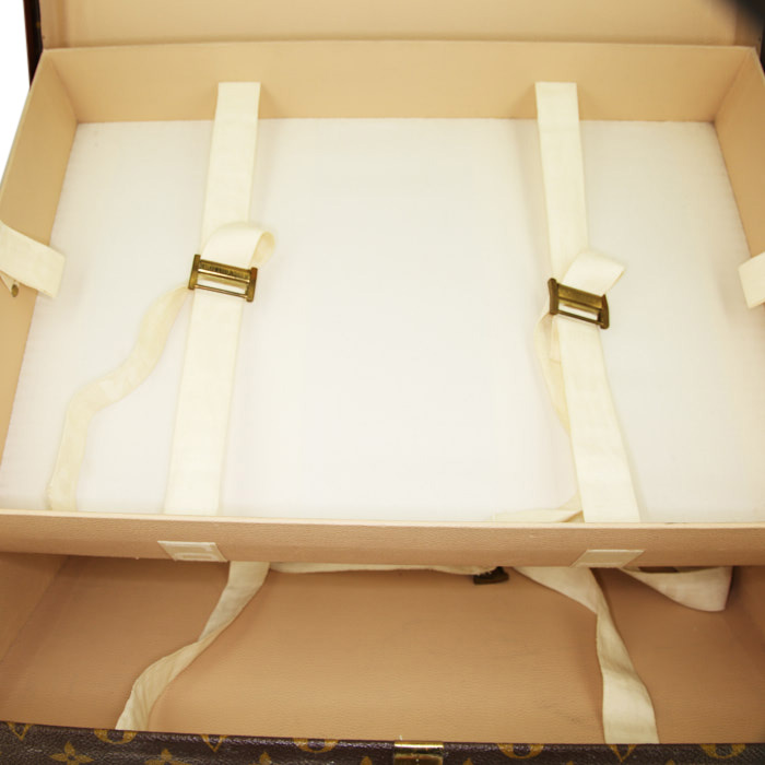 Valise Louis Vuitton Bisten 60 en toile monogram et lozine - Detail D2