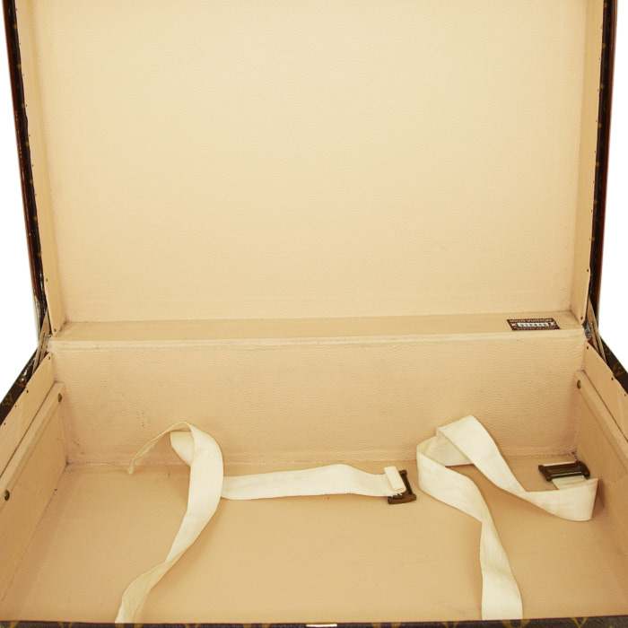 Maleta Louis Vuitton Bisten 60 en lona Monogram y fibra vulcanizada - Detail D3