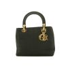 Dior Lady Dior medium model handbag in brown canvas cannage - 360 thumbnail