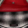 Borsa Chanel Timeless in tweed con motivo a quadri e pelle rossa - Detail D3 thumbnail