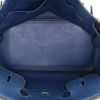 Hermes Birkin 35 cm handbag in blue Swift leather - Detail D2 thumbnail