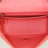 Chanel Mini Timeless shoulder bag in coral chevron quilted leather - Detail D2 thumbnail