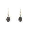 Pomellato Tabou earrings in pink gold,  silver and smoked quartz - 00pp thumbnail