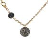 Pomellato Sabbia small model necklace in pink gold,  diamonds and silver - 00pp thumbnail