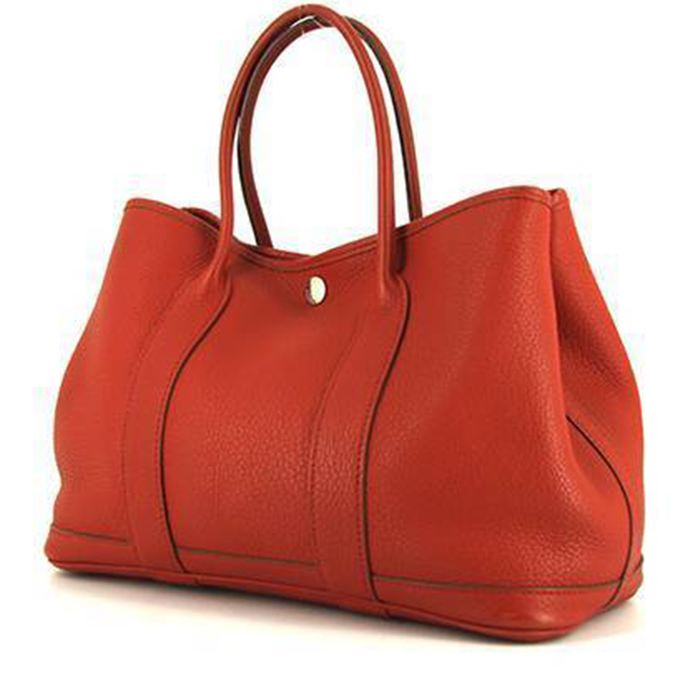 Garden party leather handbag Hermès Grey in Leather - 20402031