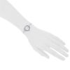 Chanel J12 Joaillerie  small model watch in white ceramic and stainless steel Circa  2021 - Detail D1 thumbnail