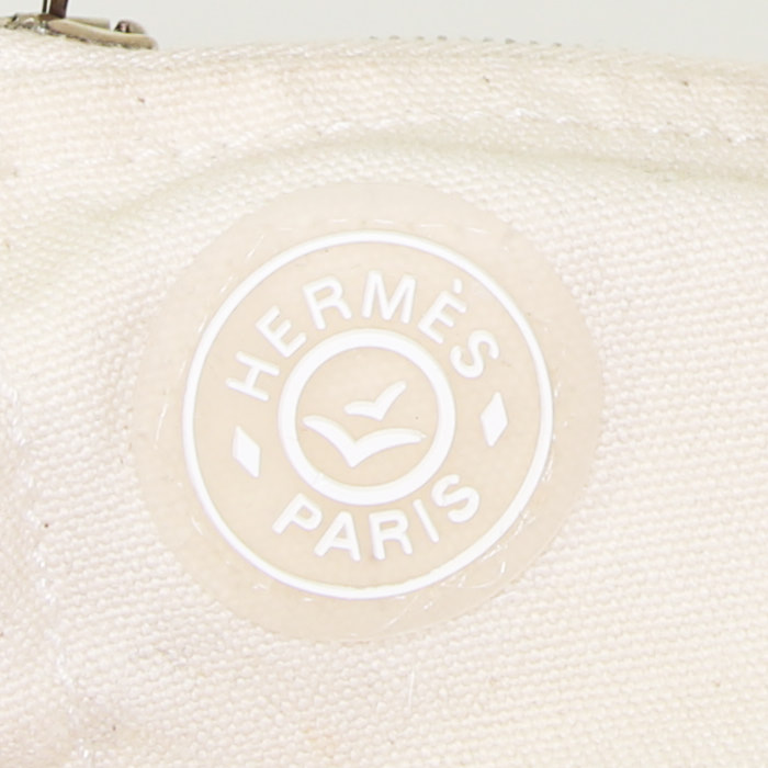 Bolso Cabás Hermes Toto Bag - Shop Bag en lona roja - Detail D3