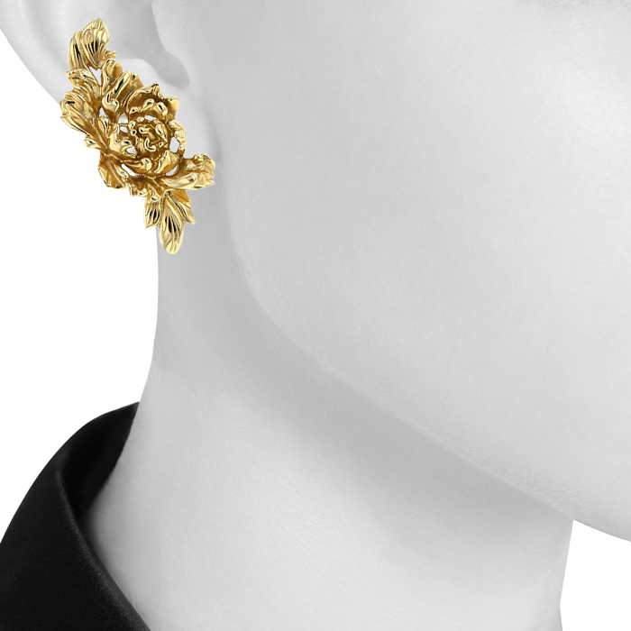 Orecchini Repossi Nérée in oro giallo - Detail D1
