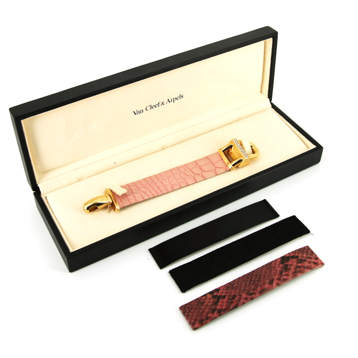 Montre Van Cleef & Arpels Cadenas en or jaune Vers  2000 - Detail D2