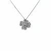 Van Cleef & Arpels Cosmos medium model pendant/brooch in white gold and diamonds - Detail D2 thumbnail