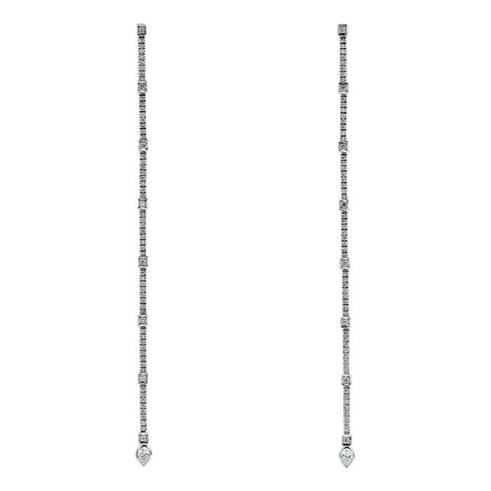 Repossi earrings in white gold and diamonds - 00pp