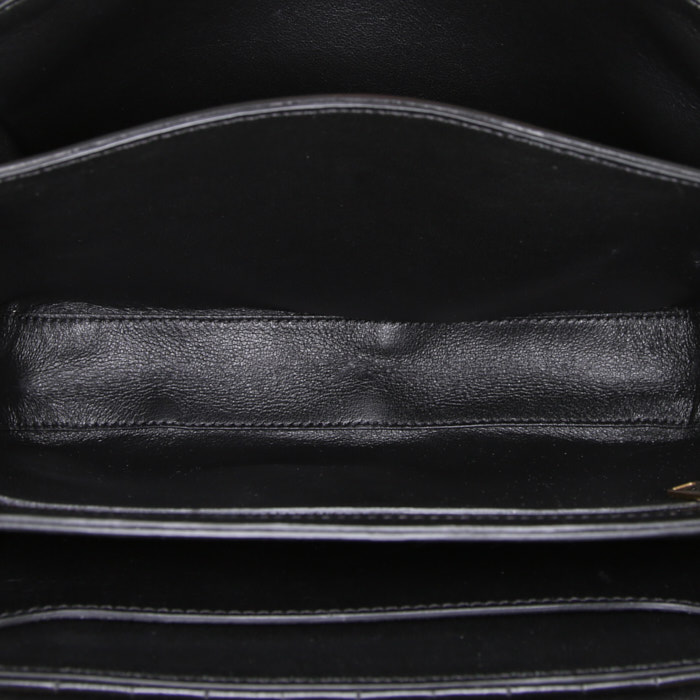 Borsa da spalla o a mano Celine C bag in pelle trapuntata nera - Detail D3