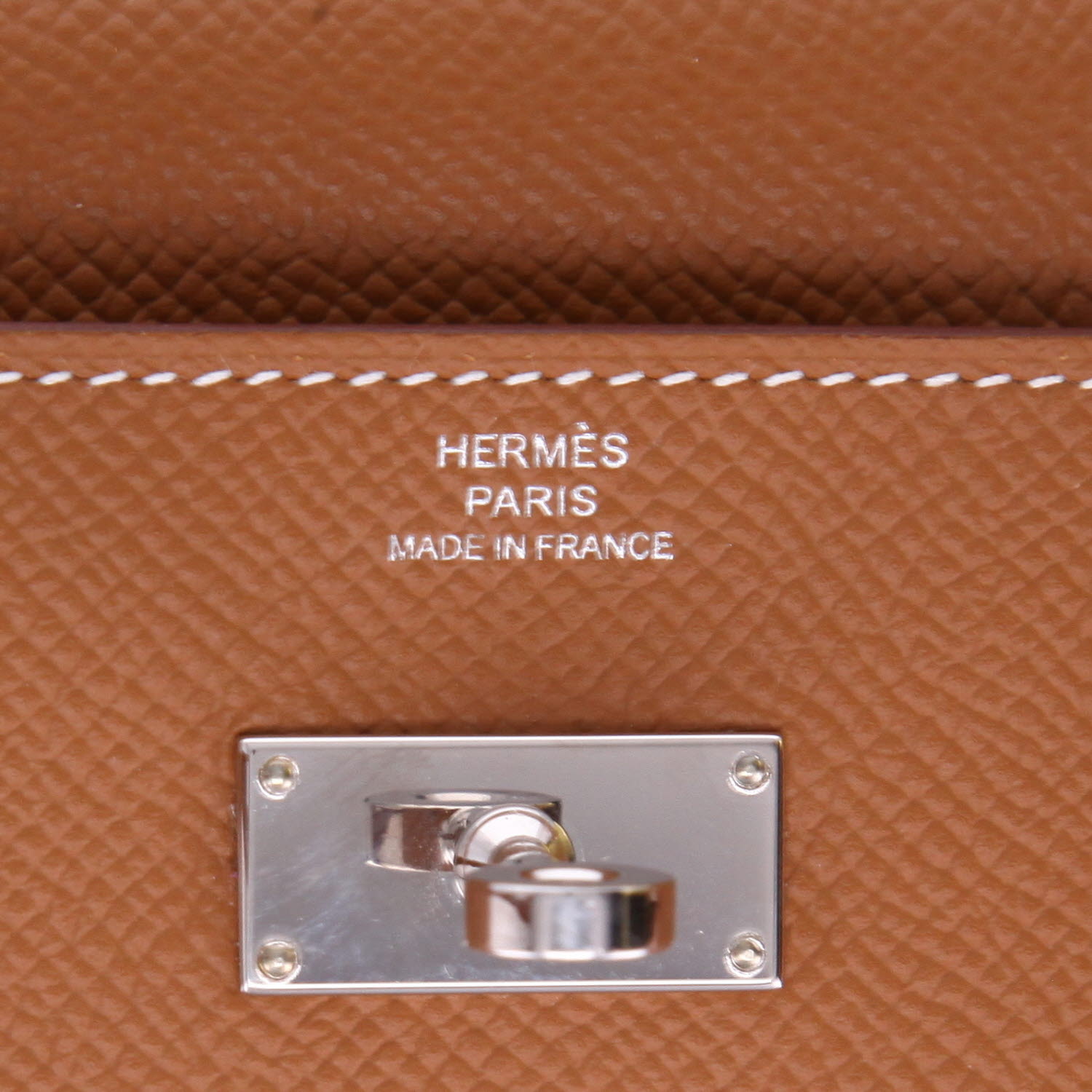 Sac/pochette Hermès Kelly To Go en cuir epsom gold - Detail D2