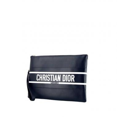 Dior Pochette Daily en cuir bleu et blanc