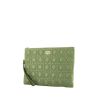 Bolsito de mano Dior Pochette Daily en cuero cannage verde - 00pp thumbnail