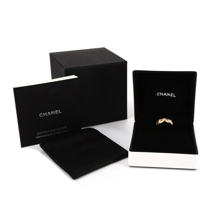 Chanel Coco medium model ring in pink gold - Detail D2