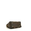 Bolso de mano Louis Vuitton  Soufflot MM en lona Monogram marrón y cuero natural - Detail D5 thumbnail