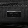 Sac à dos Prada Nylon Backpack en toile et cuir bleu-marine et noire - Detail D3 thumbnail