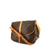 Louis Vuitton  Saumur shoulder bag  in brown monogram canvas  and natural leather - 00pp thumbnail