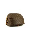 Louis Vuitton  Saumur shoulder bag  in brown monogram canvas  and natural leather - Detail D4 thumbnail