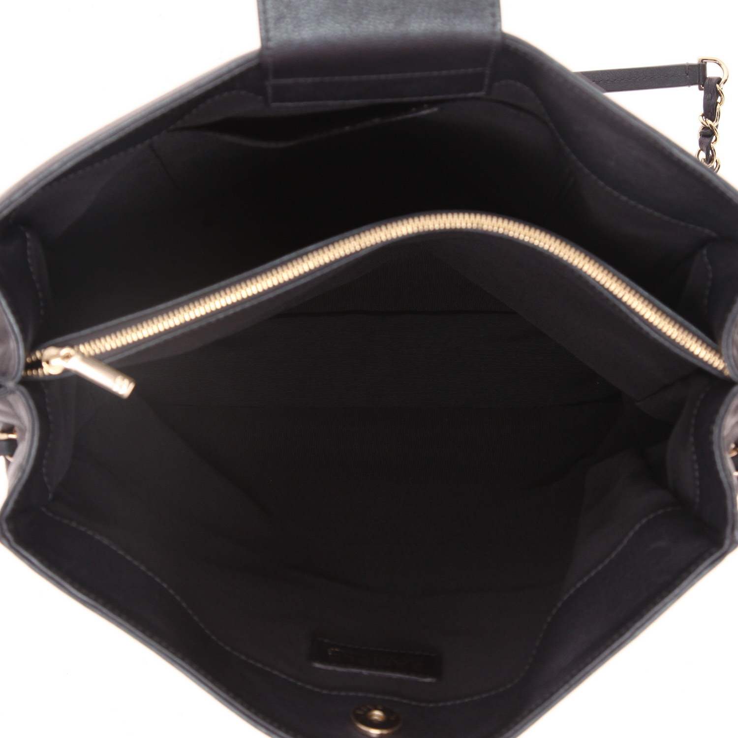 Shopping bag Chanel Grand Shopping in pelle iridescente blu - Detail D3