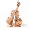 Arman, "Violon éclaté" sculpture, in polished bronze, signed and numbered, with its certificate of authenticity, of 2005 - 00pp thumbnail