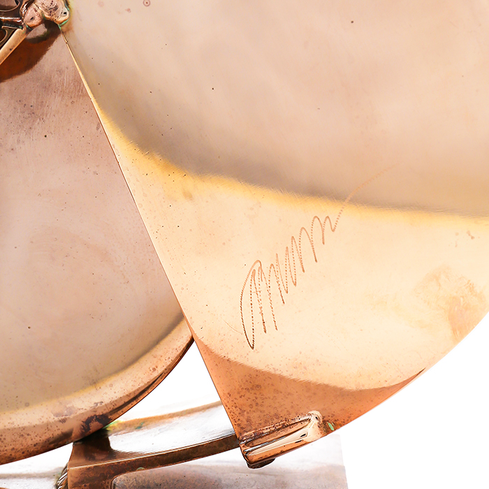 Arman, Sculpture "Violon éclaté", en bronze poli, signée et numérotée, avec son certificat d'authenticité, de 2005 - Detail D4