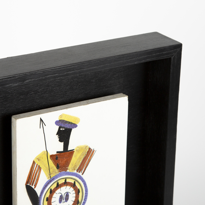 Roger Capron, Panel from the "Valaque" series, in enamelled ceramic, framed, around 1960 - Detail D3