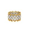 Buccellati Eternelle Rombi ring in yellow gold,  white gold and diamonds - 00pp thumbnail