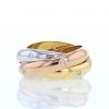 Cartier Trinity medium model ring in 3 golds and diamonds, size 49 - 360 thumbnail