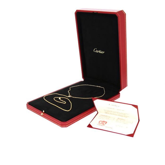 Cartier Trinity necklace in yellow gold,  pink gold and white gold - Detail D2