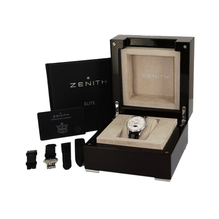 Montre Zenith Elite Ultra Thin en acier Ref : 16.2310 Vers 2015