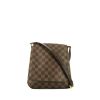 Louis Vuitton  Musette Salsa shoulder bag  in brown damier canvas  and brown leather - 360 thumbnail