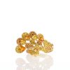 Bague Boucheron Héra, Le Paon en or jaune,  saphirs oranges et diamants - 360 thumbnail