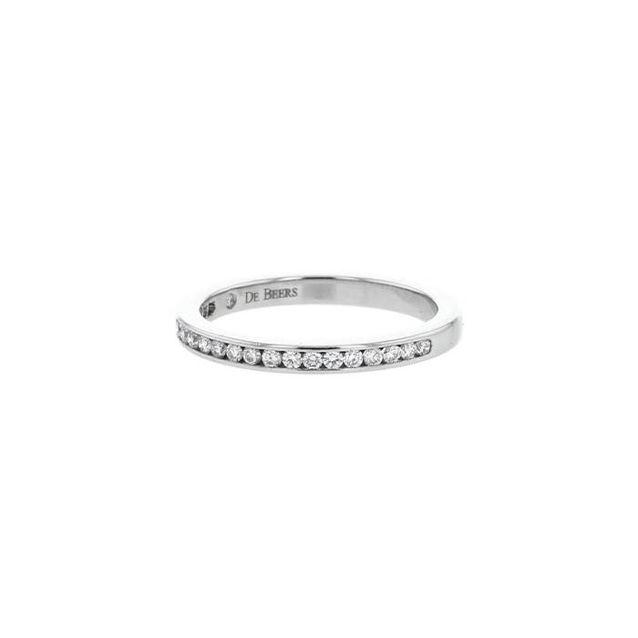 De Beers wedding ring in platinium and diamonds - 00pp
