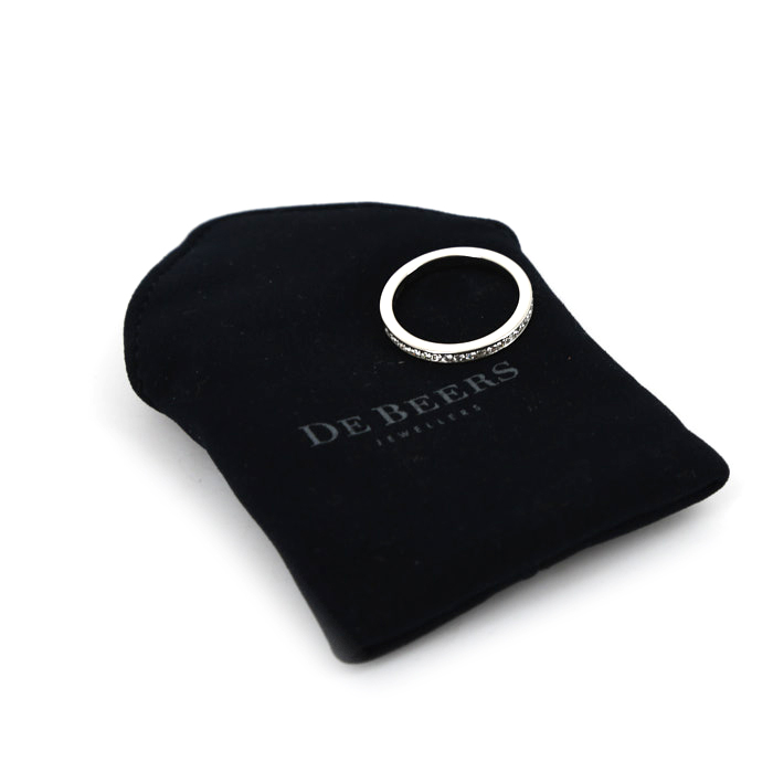 Alliance De Beers en platine et diamants - Detail D2