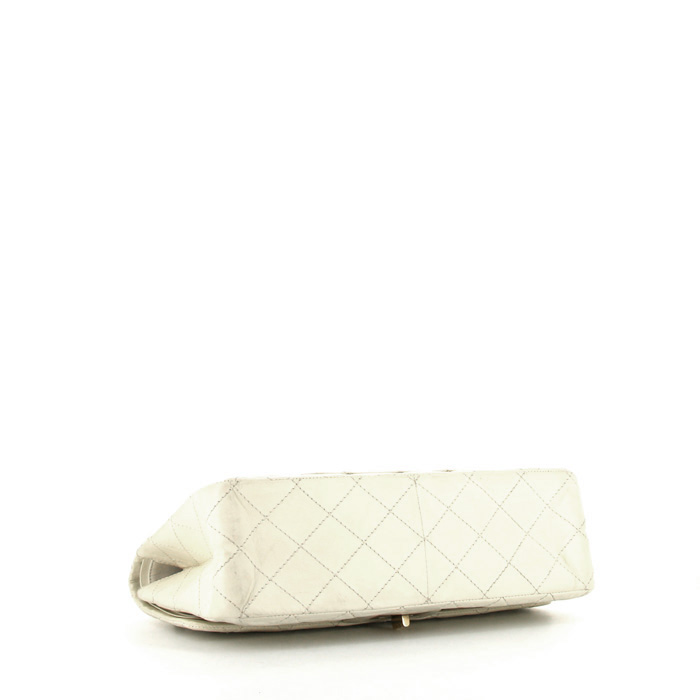 Borsa a tracolla Chanel  2.55 in pelle trapuntata color crema - Detail D5