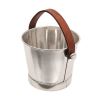 Hermès, Champagne bucket from the "Sparta" series, in silver plated metal and natural cow leather stitched, signed, around 1970 - 00pp thumbnail