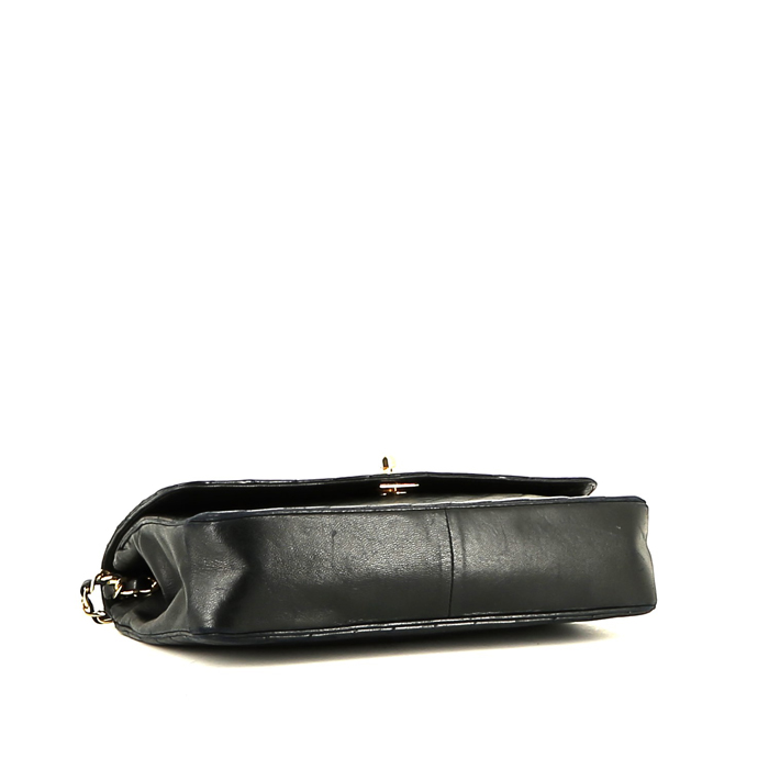 Borsa Chanel  Vintage in pelle blu marino - Detail D4