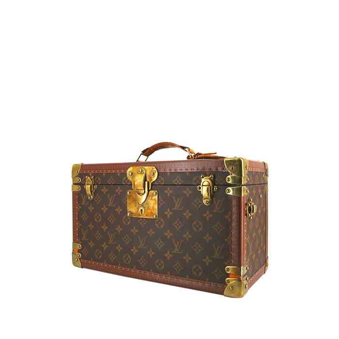 Louis Vuitton Malle à livres trunk in monogram canvas and natural leather - 00pp